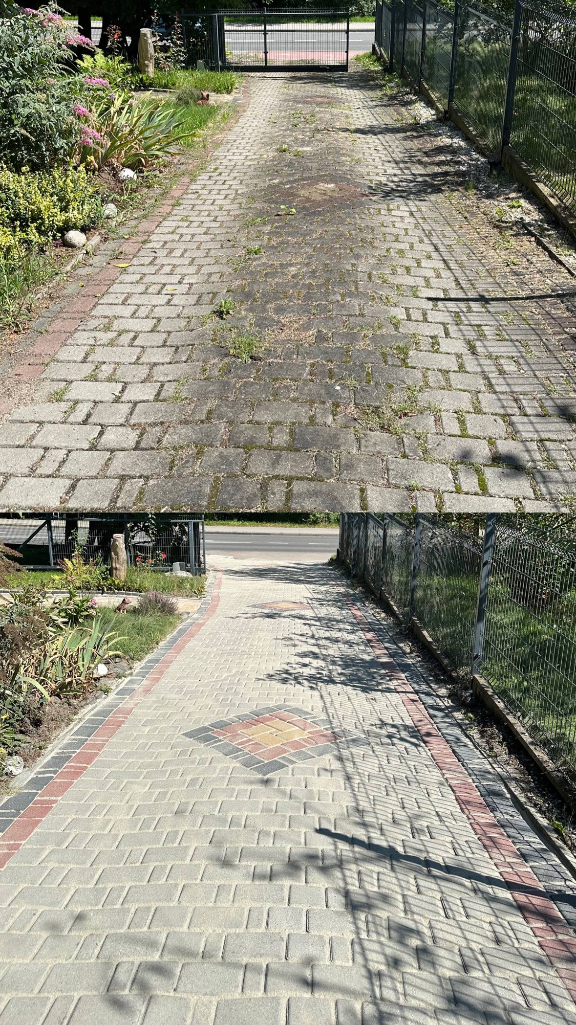 Efekt czyszczenia przed i po - realizacja 1