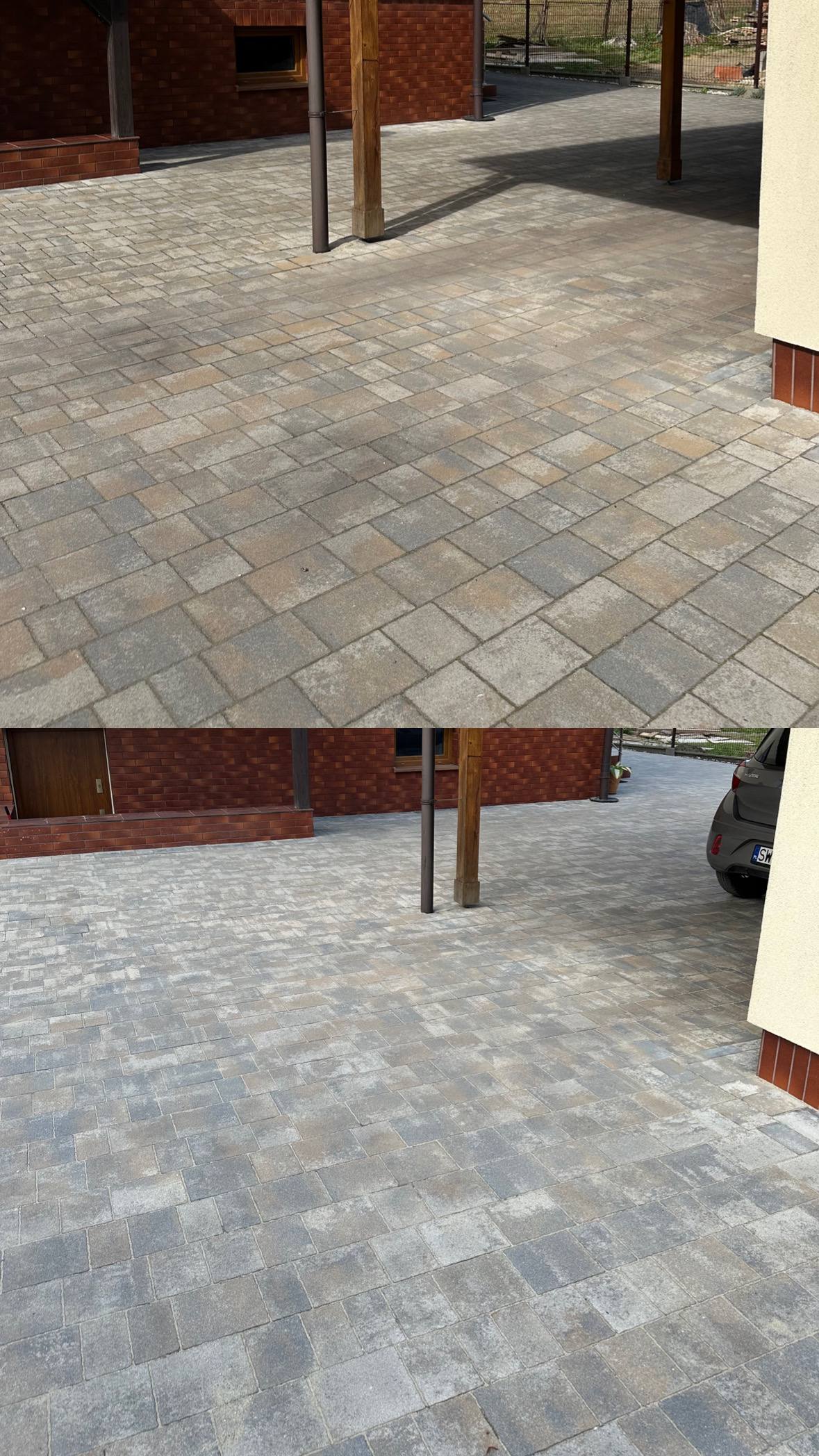 Efekt czyszczenia przed i po - realizacja 2