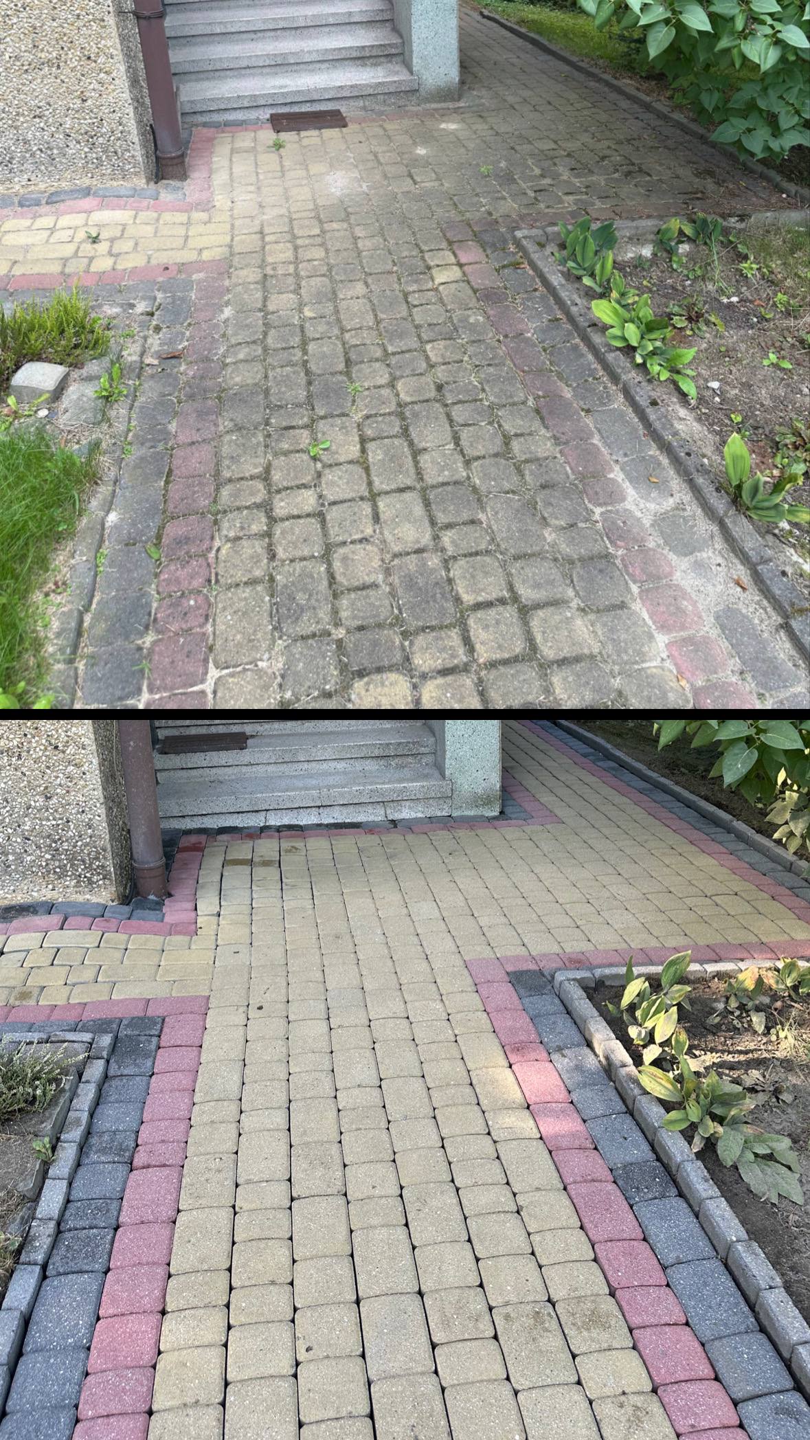 Efekt czyszczenia przed i po - realizacja 3